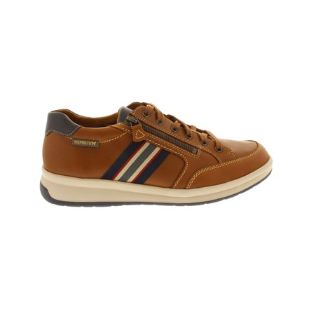 Mephisto lage schoenen cognac