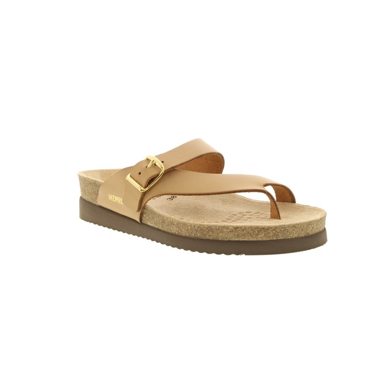 Mephisto thong slippers camel 2