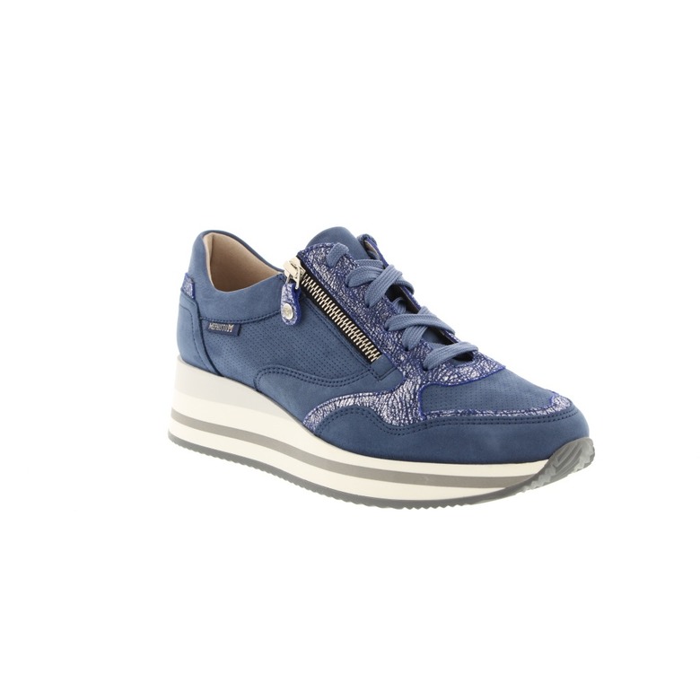 Mephisto chaussures à lacets bleu 2