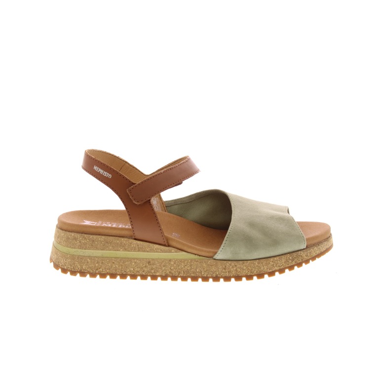 Mephisto sandals khaki green