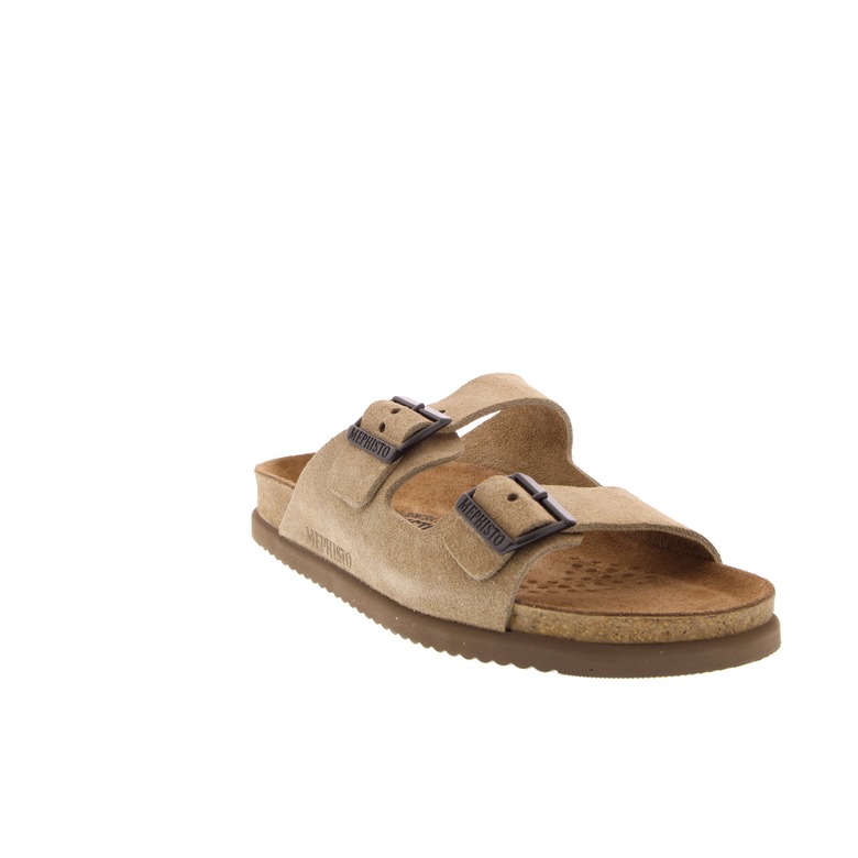 Mephisto thong slippers lightbrown 2