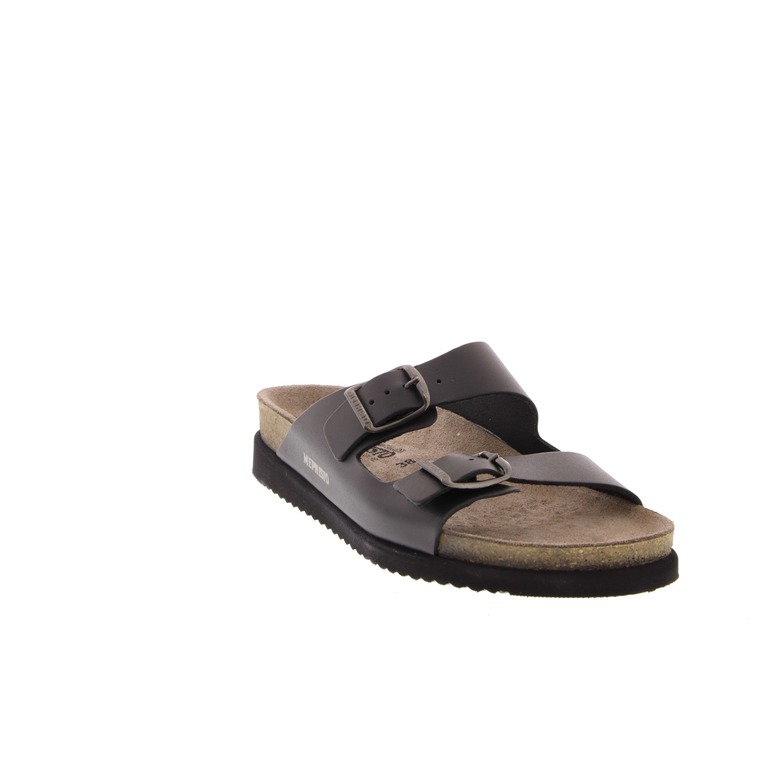 Mephisto thong slippers black 2