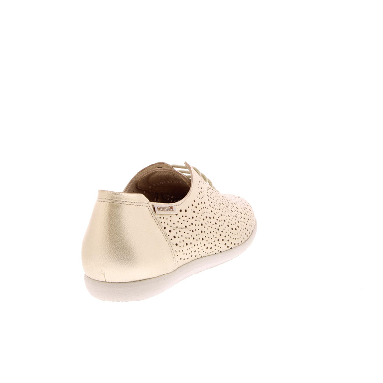Mephisto chaussures à lacets or 4
