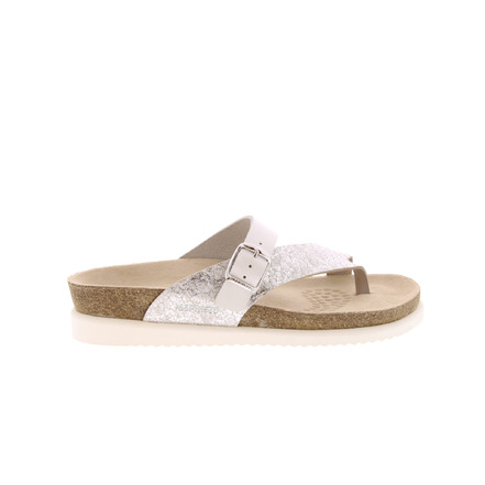 Mephisto thong slippers silver