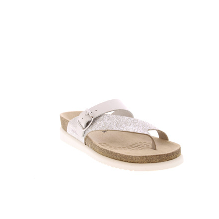 Mephisto thong slippers silver
