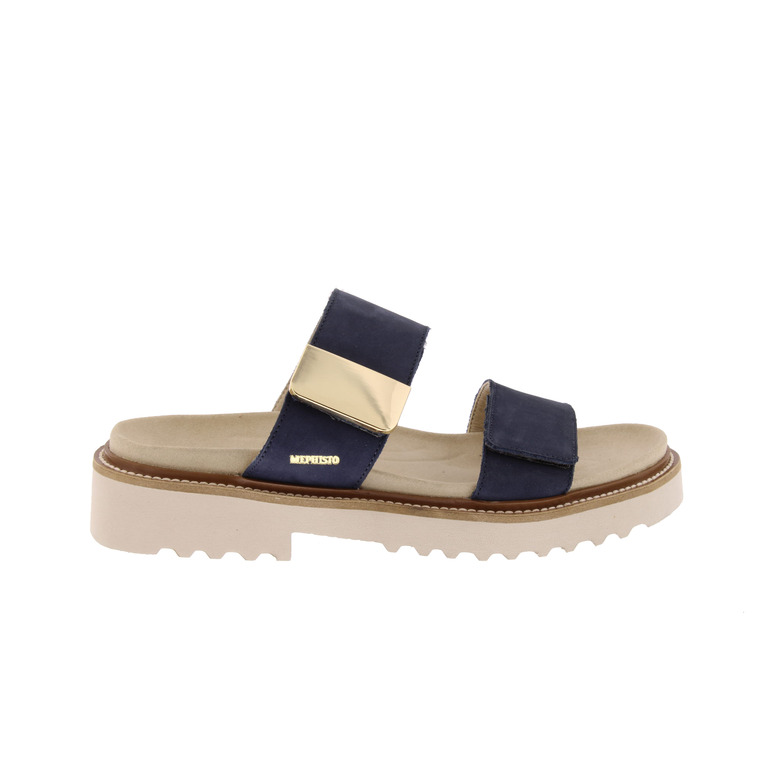 Mephisto thong slippers blue
