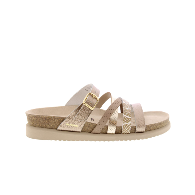 Mephisto thong slippers bronze
