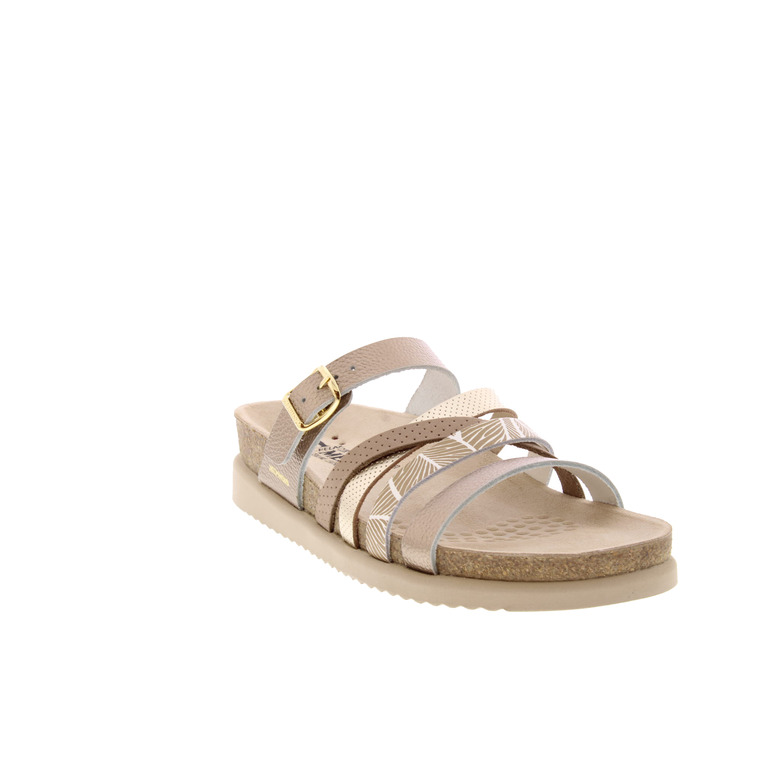 Mephisto thong slippers bronze 2