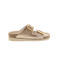 Mephisto thong slippers bronze 1