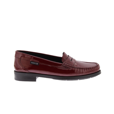 Mephisto mokassins & halbschuhe bordeaux