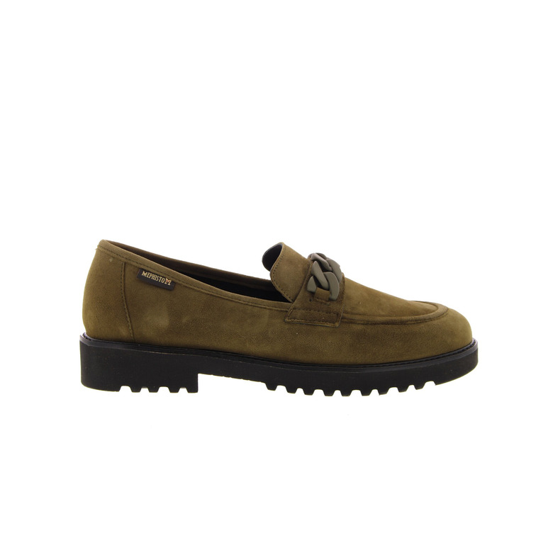 Mephisto moccasins khaki green
