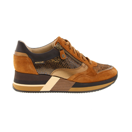 Mephisto lage schoenen cognac