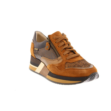 Mephisto lage schoenen cognac