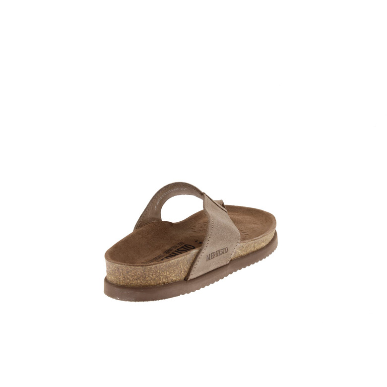 Mephisto thong slippers taupe 4