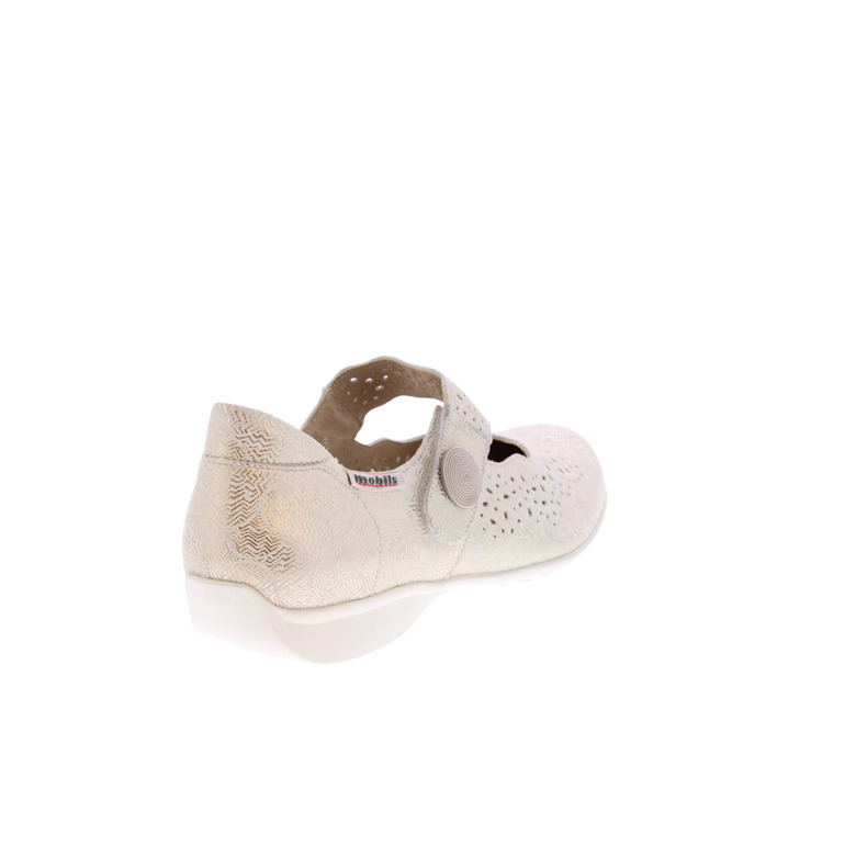 Mephisto Mobils klettverschluss-schuhe silber 4