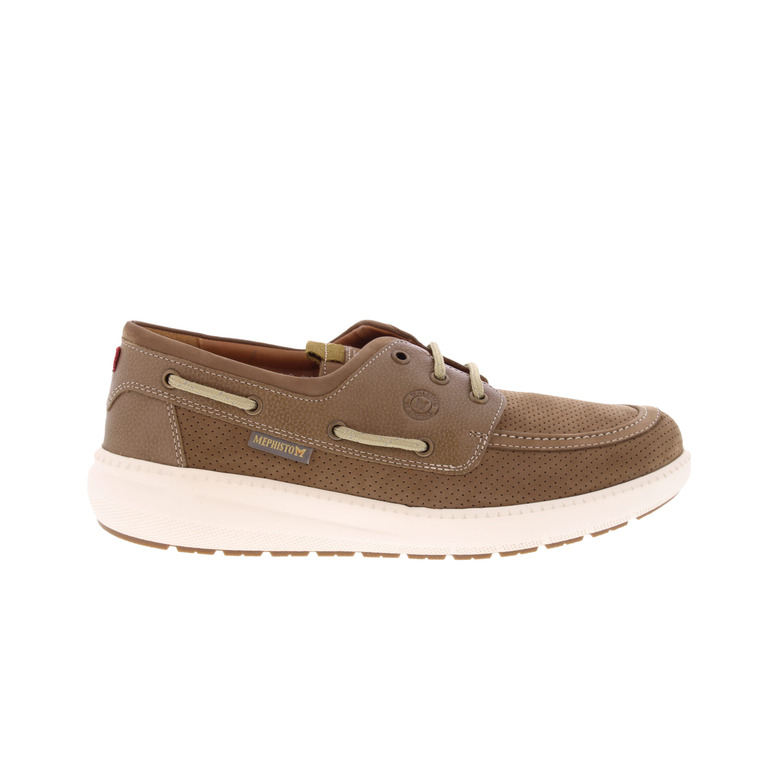 Mephisto boat shoes taupe
