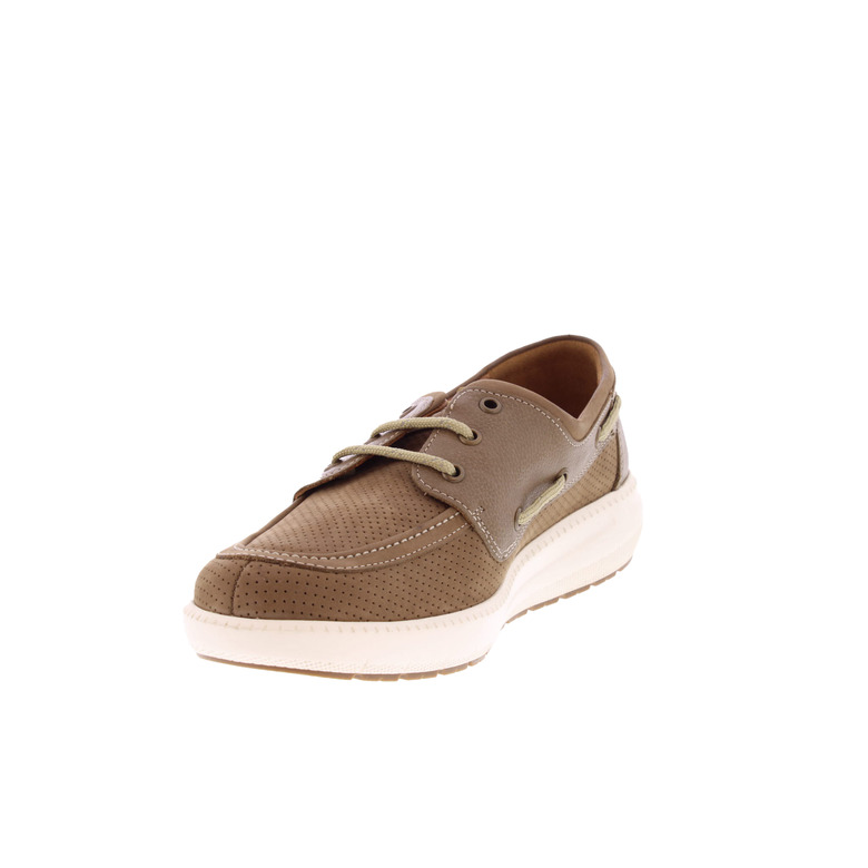 Mephisto boat shoes taupe 3
