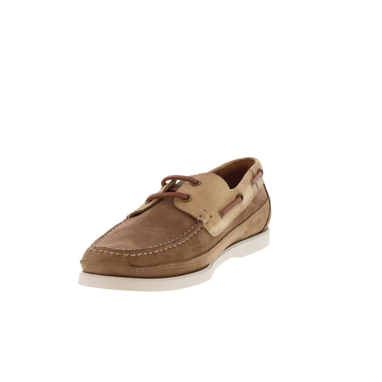 Mephisto boat shoes taupe 3
