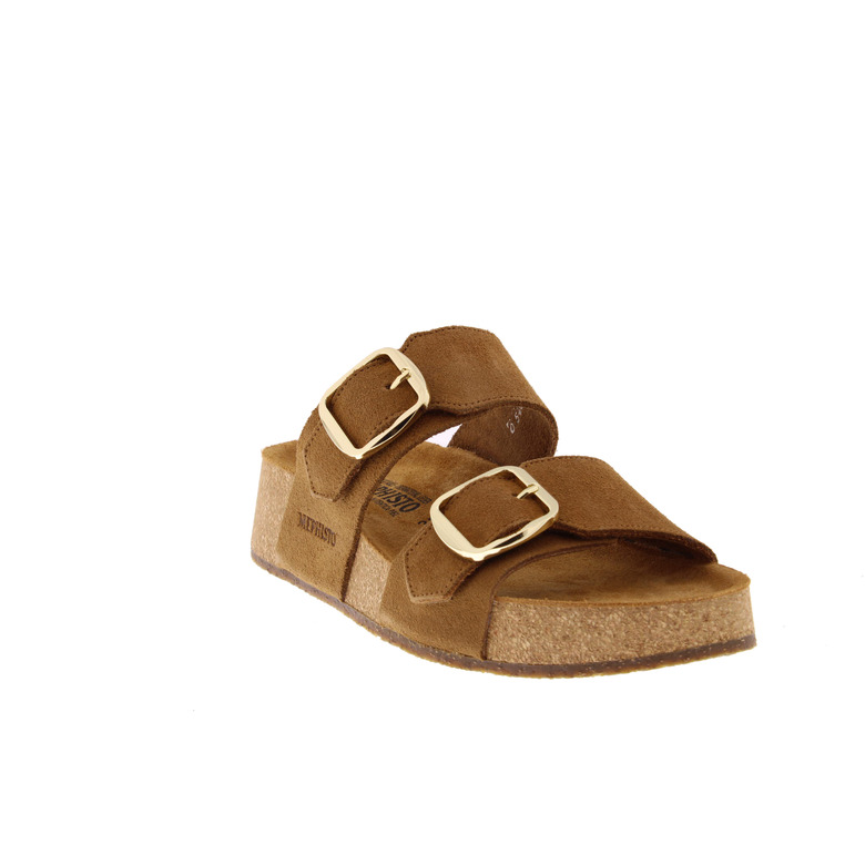 Mephisto slippers cognac 2